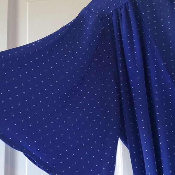 LULUS FARAH ROYAL BLUE TRUE WRAP DRESS MIDI SIZE MEDIUM SIZE MEDIUM LULU'S - Picture 3 of 14